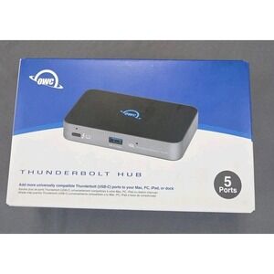 OWC Thunderbolt Hub 5 Port USB C 60W Charging Expand Mac PC iPad Laptop